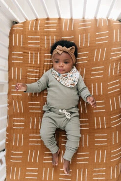 Harvest Floral Muslin Baby Bib | Ultra-Soft Absorbent Feeding Bib