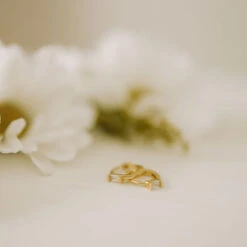 Sophie Baguette Diamond Mini Hoop Earrings - Tarnish Resistant Huggies