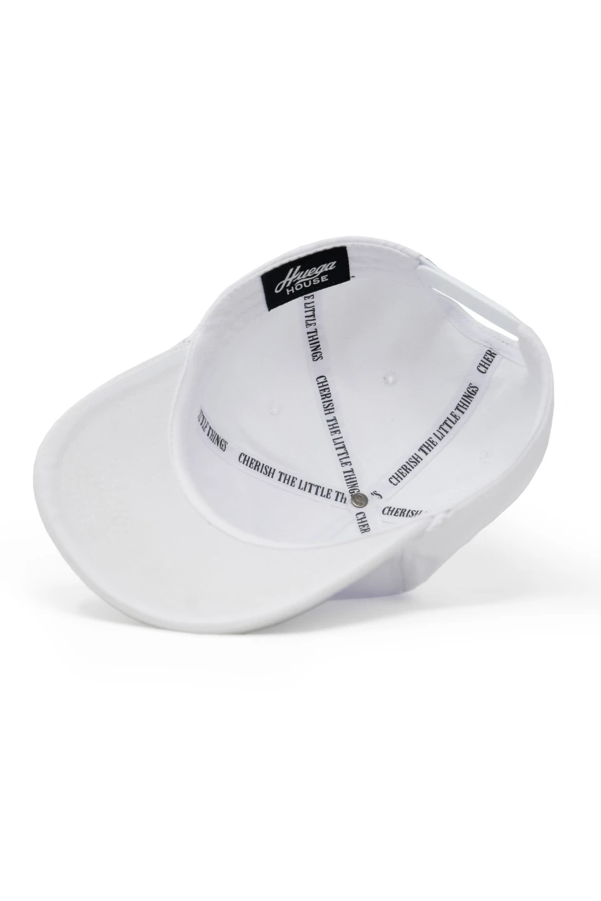 White Mid-Profile Snapback Hat - Vintage Style Adjustable Cap 6 White Mid-Profile Snapback Hat - Vintage Style Adjustable Cap - Image 4