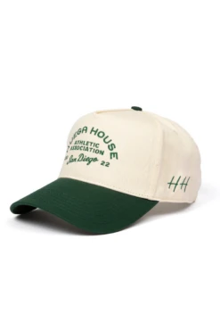 Athletic Association Green & Natural Premium 5-Panel Cap