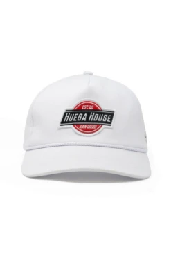 White Mid-Profile Snapback Hat - Vintage Style Adjustable Cap