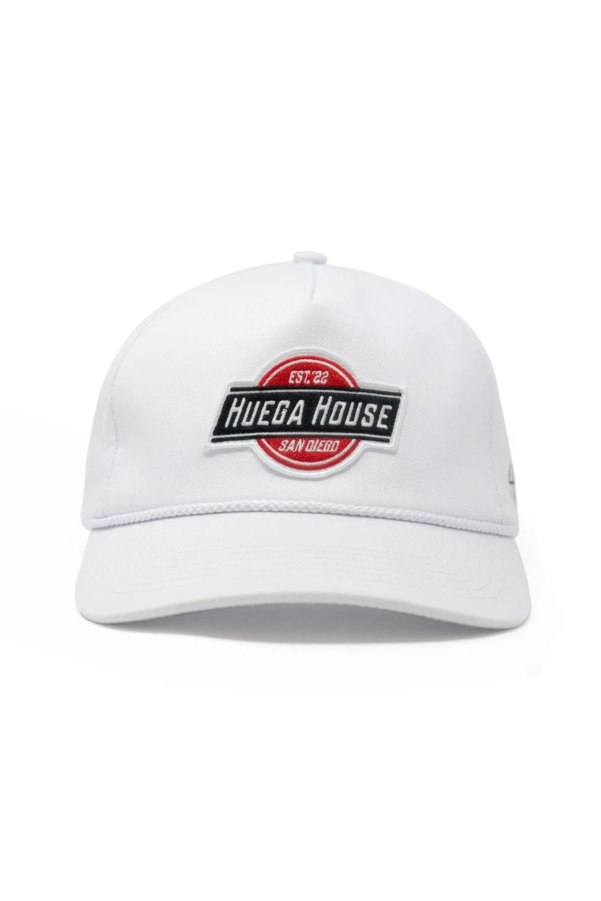 White Mid-Profile Snapback Hat - Vintage Style Adjustable Cap 3 White Mid-Profile Snapback Hat - Vintage Style Adjustable Cap