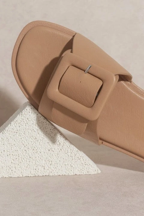 OASIS SOCIETY Daisy Single Buckle Slide - Chic Square Toe Sandal 14 OASIS SOCIETY Daisy Single Buckle Slide - Chic Square Toe Sandal - Image 12