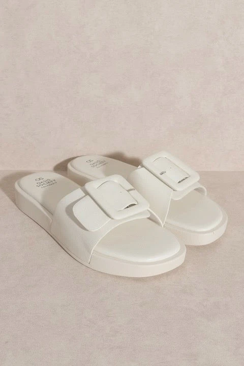 OASIS SOCIETY Daisy Single Buckle Slide - Chic Square Toe Sandal 18 OASIS SOCIETY Daisy Single Buckle Slide - Chic Square Toe Sandal - Image 16