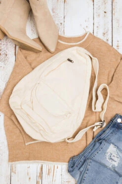Large Oversized Canvas Sling Bag - Multi-Pocket Crossbody Backpack -ROOLEE FASHION SHOP 17912132 0e6ac30e 4eb8 4b1e 8cbb 9f0060f8acd0