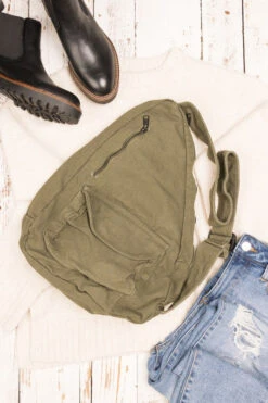 Large Oversized Canvas Sling Bag - Multi-Pocket Crossbody Backpack -ROOLEE FASHION SHOP 17912132 85f4cb0b 081d 4a7b b1eb 204c3731126d