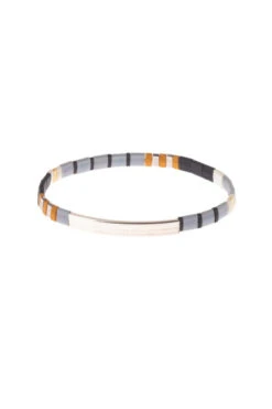 Brave Good Karma Bracelet with Japanese Miyuki Beads and Engraved Silver Bar -ROOLEE FASHION SHOP 18 32f36909 2497 4de8 9b2d badd00fa8f30