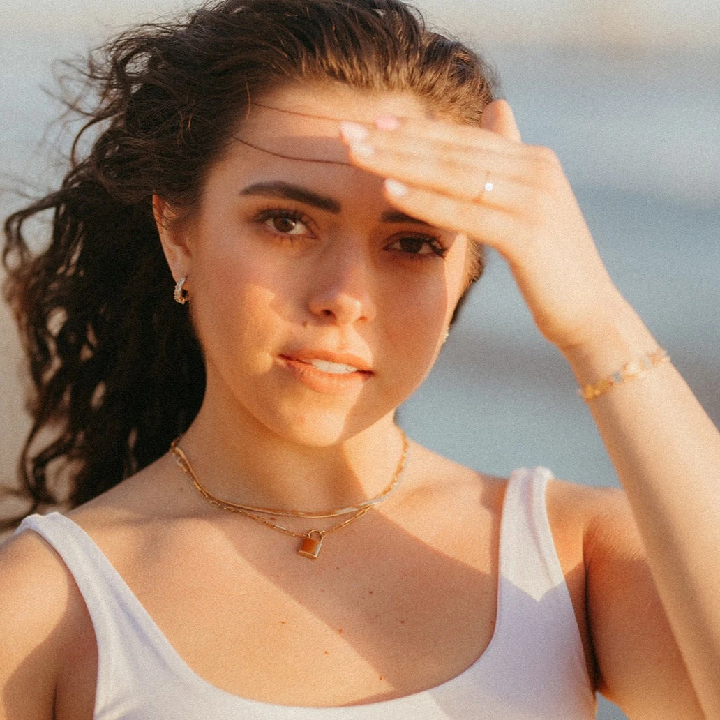 Gold Filled Lock Necklace with 16-Inch Paperclip Chain 8 Gold Filled Lock Necklace with 16-Inch Paperclip Chain - Image 6