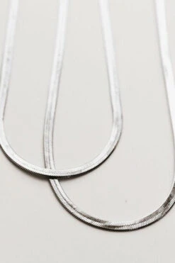 18k Gold Filled Herringbone Necklace - Tarnish Resistant 3mm Chain -ROOLEE FASHION SHOP 2F4A0043 431826e9 8df6 41fe 8385 236e8027a678