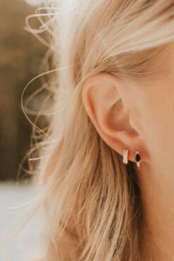 Dainty Diamond Hoop Earrings | Hypoallergenic Sterling Silver & 14k Gold Vermeil -ROOLEE FASHION SHOP 2F4A7018 e7a7e442 61c5 4439 a0c3 6be4c6d472b3