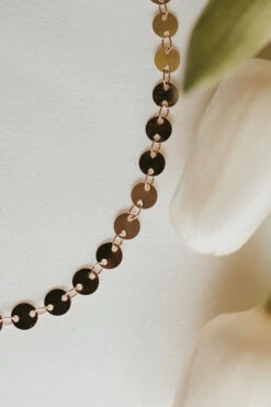 Chloe Gold Filled Coin Necklace - Adjustable 13"-17" Dainty Chain -ROOLEE FASHION SHOP 2F4A7230 a9b70d03 3594 4cb7 80c9 d669e4055a7b