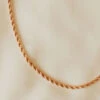 Naomi Gold Filled Rope Necklace - 18k Tarnish Resistant Layering Chain -ROOLEE FASHION SHOP 2F4A9069