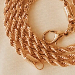 Naomi Gold Filled Rope Necklace - 18k Tarnish Resistant Layering Chain 14 Naomi Gold Filled Rope Necklace - 18k Tarnish Resistant Layering Chain -ROOLEE FASHION SHOP 2F4A9075 2
