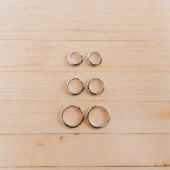 Hypoallergenic Sterling Silver Essential Hoop Earrings - Tarnish Resistant -ROOLEE FASHION SHOP 2F4A9898