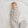 Floral Muslin Swaddle Blanket - Harvest 100% Cotton Baby Wrap 2 Floral Muslin Swaddle Blanket - Harvest 100% Cotton Baby Wrap -ROOLEE FASHION SHOP 3U6A4968 websize