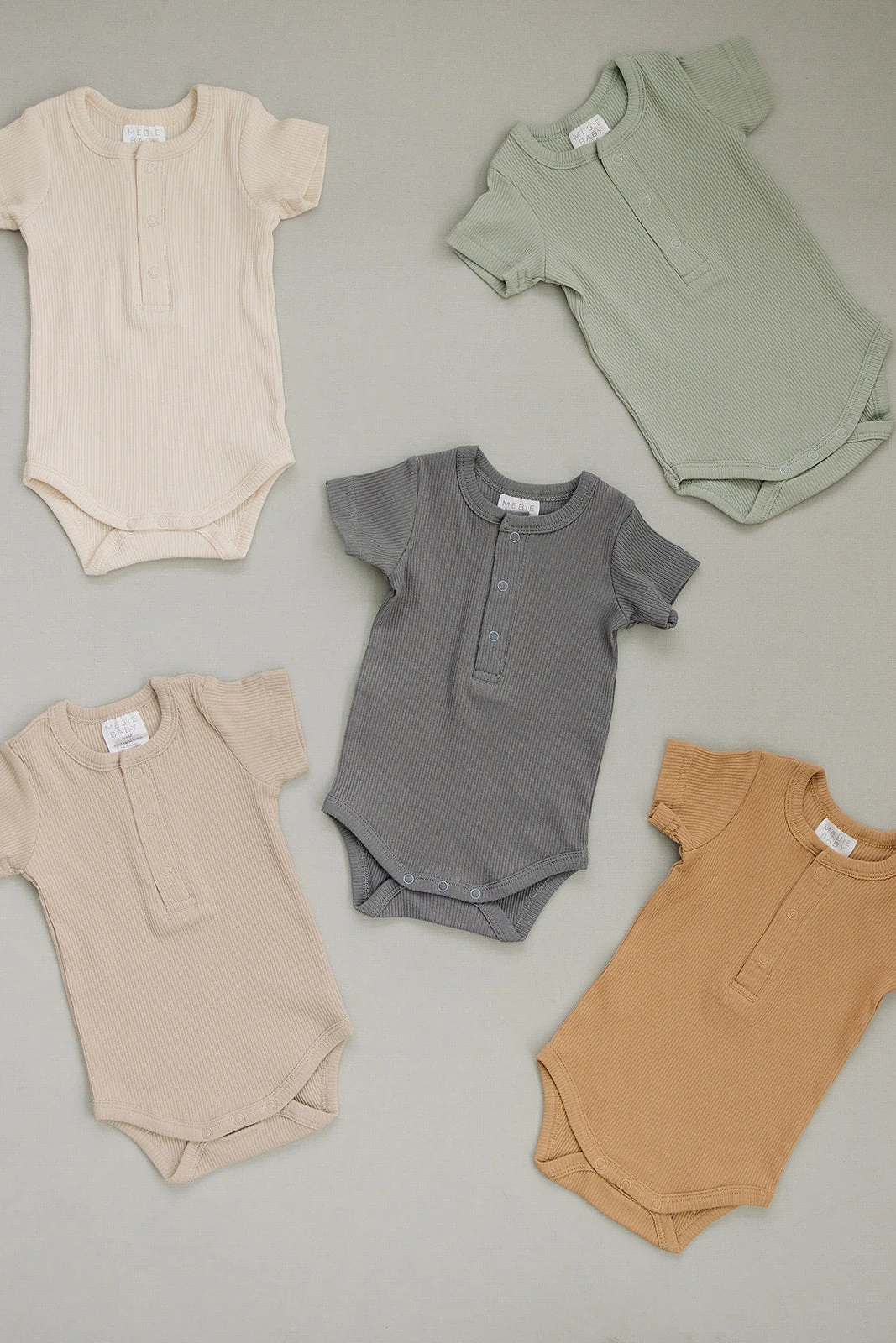 Grey Organic Cotton Ribbed Snap Bodysuit - Ultra-Soft Baby Essential 4 Grey Organic Cotton Ribbed Snap Bodysuit - Ultra-Soft Baby Essential - Image 2