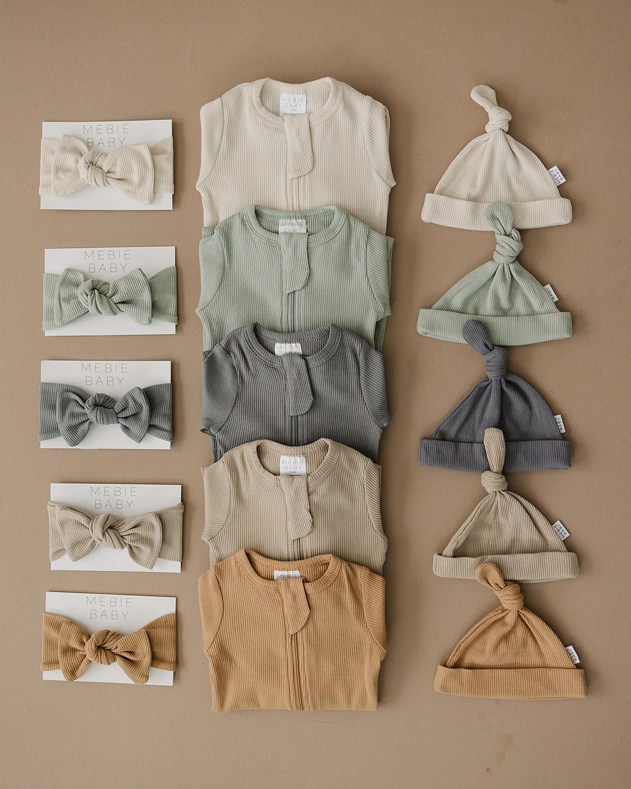 Mebie Baby Cafe Organic Cotton Ribbed Head Wrap 6 Mebie Baby Cafe Organic Cotton Ribbed Head Wrap - Image 4