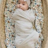 Mebie Baby Oatmeal Bamboo Stretch Swaddle Blanket -ROOLEE FASHION SHOP 3U6A5728 websize