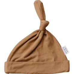 Soft Mustard Bamboo Newborn Knot Hat - Adjustable Baby Beanie -ROOLEE FASHION SHOP 3U6A6298 websize