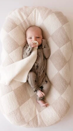 Forever French Baby Brown & Black Lightning Bolt Bamboo Zip Pajamas -ROOLEE FASHION SHOP 4E0A78432