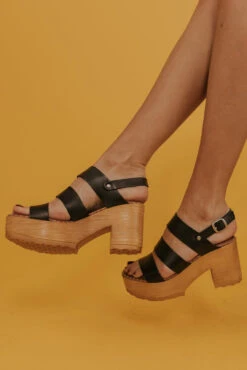 Comfortable Strappy Platform Heels - Frisa Lightweight Leather Sandals -ROOLEE FASHION SHOP 4T1A2213