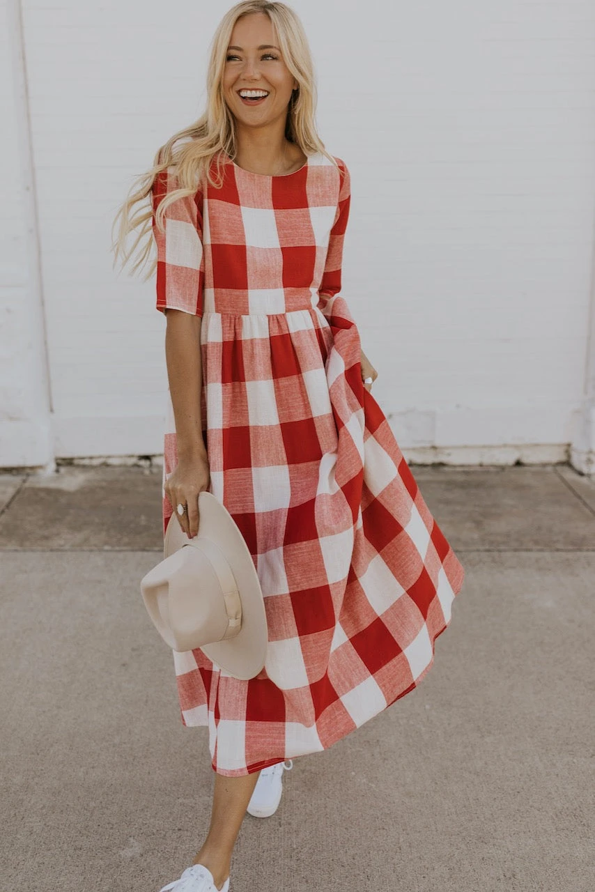 ROOLEE Maddie Buffalo Plaid Dress with Pockets 4 ROOLEE Maddie Buffalo Plaid Dress with Pockets - Image 2