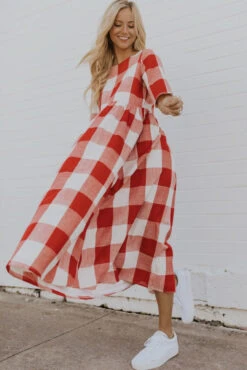 ROOLEE Maddie Buffalo Plaid Dress with Pockets 26 ROOLEE Maddie Buffalo Plaid Dress with Pockets -ROOLEE FASHION SHOP 4T1A3098