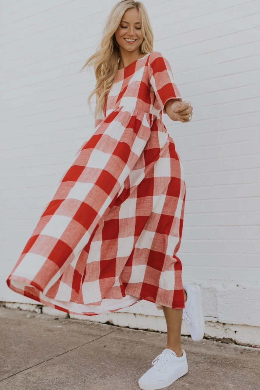 ROOLEE Maddie Buffalo Plaid Dress with Pockets 7 ROOLEE Maddie Buffalo Plaid Dress with Pockets - Image 5