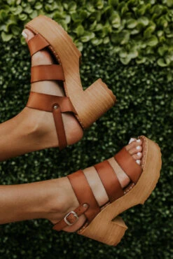 Comfortable Strappy Platform Heels - Frisa Lightweight Leather Sandals -ROOLEE FASHION SHOP 4T1A6513