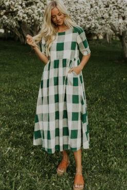 ROOLEE Maddie Buffalo Plaid Dress with Pockets 31 ROOLEE Maddie Buffalo Plaid Dress with Pockets -ROOLEE FASHION SHOP 4T1A6520