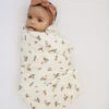 Soft Floral Cotton Muslin Swaddle Blanket for Newborns and Toddlers -ROOLEE FASHION SHOP 535A1401 websize
