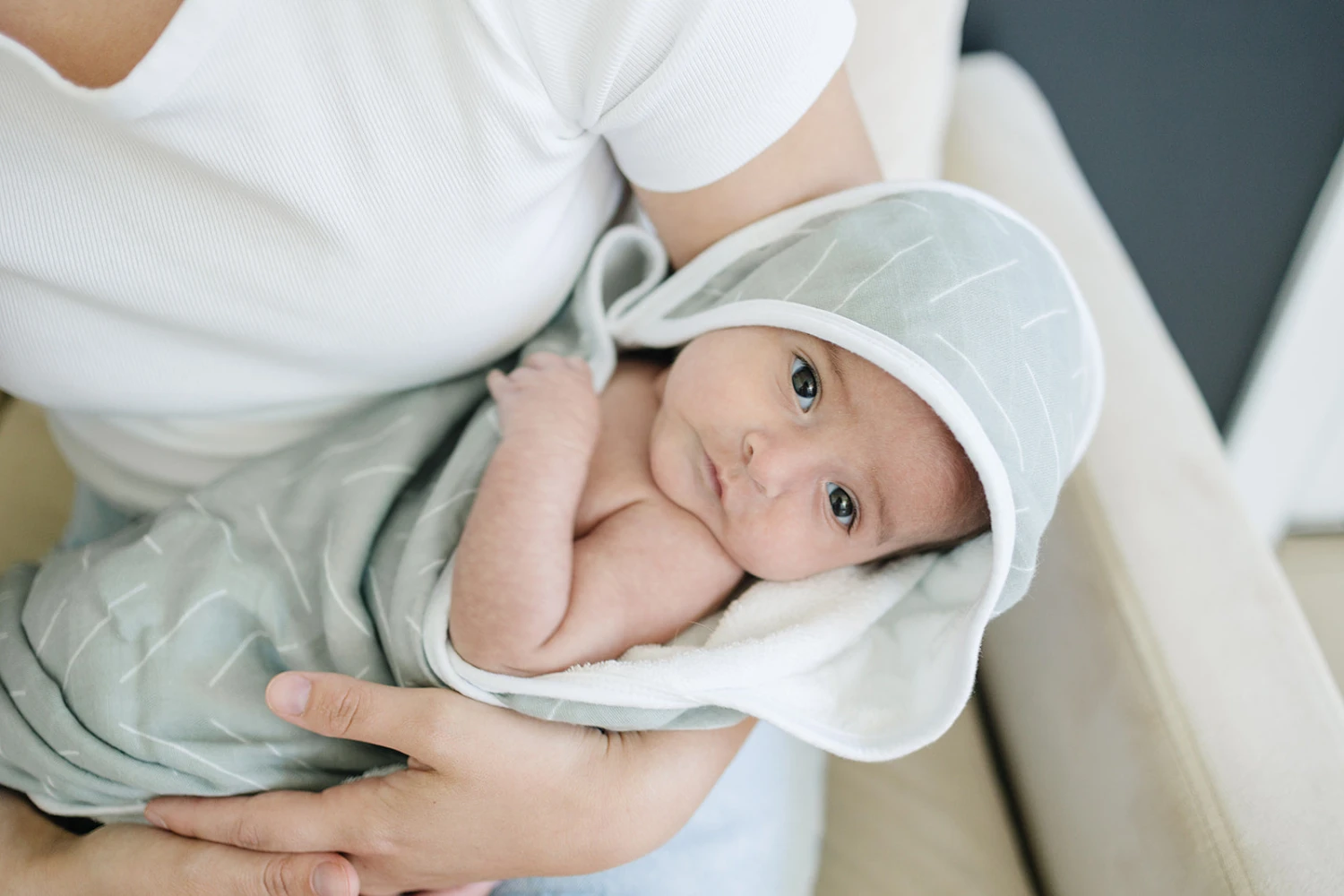 Desert Sage Muslin Hooded Baby Towel - Ultra Soft 100% Cotton 9 Desert Sage Muslin Hooded Baby Towel - Ultra Soft 100% Cotton - Image 7