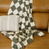 Soft Green Checkered Plush Blanket for Baby, Kids, and Home 2 Soft Green Checkered Plush Blanket for Baby, Kids, and Home -ROOLEE FASHION SHOP 535A4665 websize