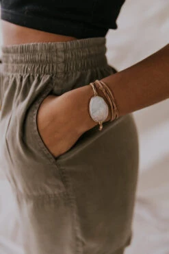 Amazonite Stone of Courage Vegan Suede Convertible Wrap Bracelet & Necklace 16 Amazonite Stone of Courage Vegan Suede Convertible Wrap Bracelet & Necklace -ROOLEE FASHION SHOP 5G0A1896