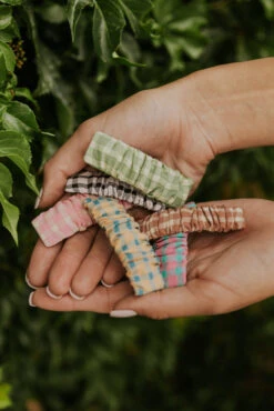 ROOLEE Frosty Palace Clip Set - Stylish Fabric Hair Accessories