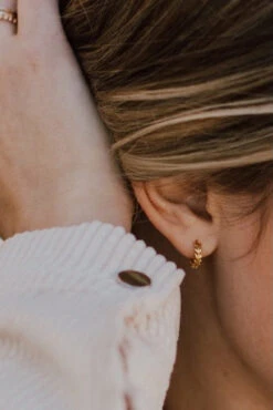 Dainty Leaf Huggie Hoops - Sterling Silver & Gold Vermeil Earrings 14 Dainty Leaf Huggie Hoops - Sterling Silver & Gold Vermeil Earrings -ROOLEE FASHION SHOP 5J8A7010 2 9b626f04 05eb 459d 8810 d45fc0eb1891