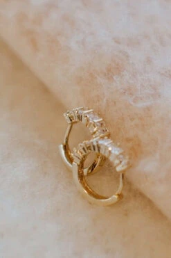Charlotte 18k Gold Filled Dainty Diamond Hoop Earrings -ROOLEE FASHION SHOP 5J8A7378 5bef9c4c 4cd4 4fd7 8bd2 0f71e24bed2e