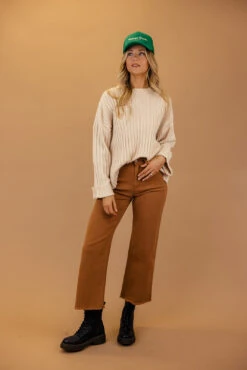 Wide Leg Frayed Hem Pants - Colman Style -ROOLEE FASHION SHOP 7W4A0045 63a14b02 1f3d 4cdf 8128 25f4ffcd7320