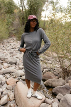 Meadowgate Cozy Knit Pull-On Skirt - Flattering Comfort Fit -ROOLEE FASHION SHOP 7W4A0054 1