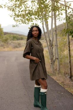 Primrose Collared Relaxed Fit Dress with Pockets -ROOLEE FASHION SHOP 7W4A0181