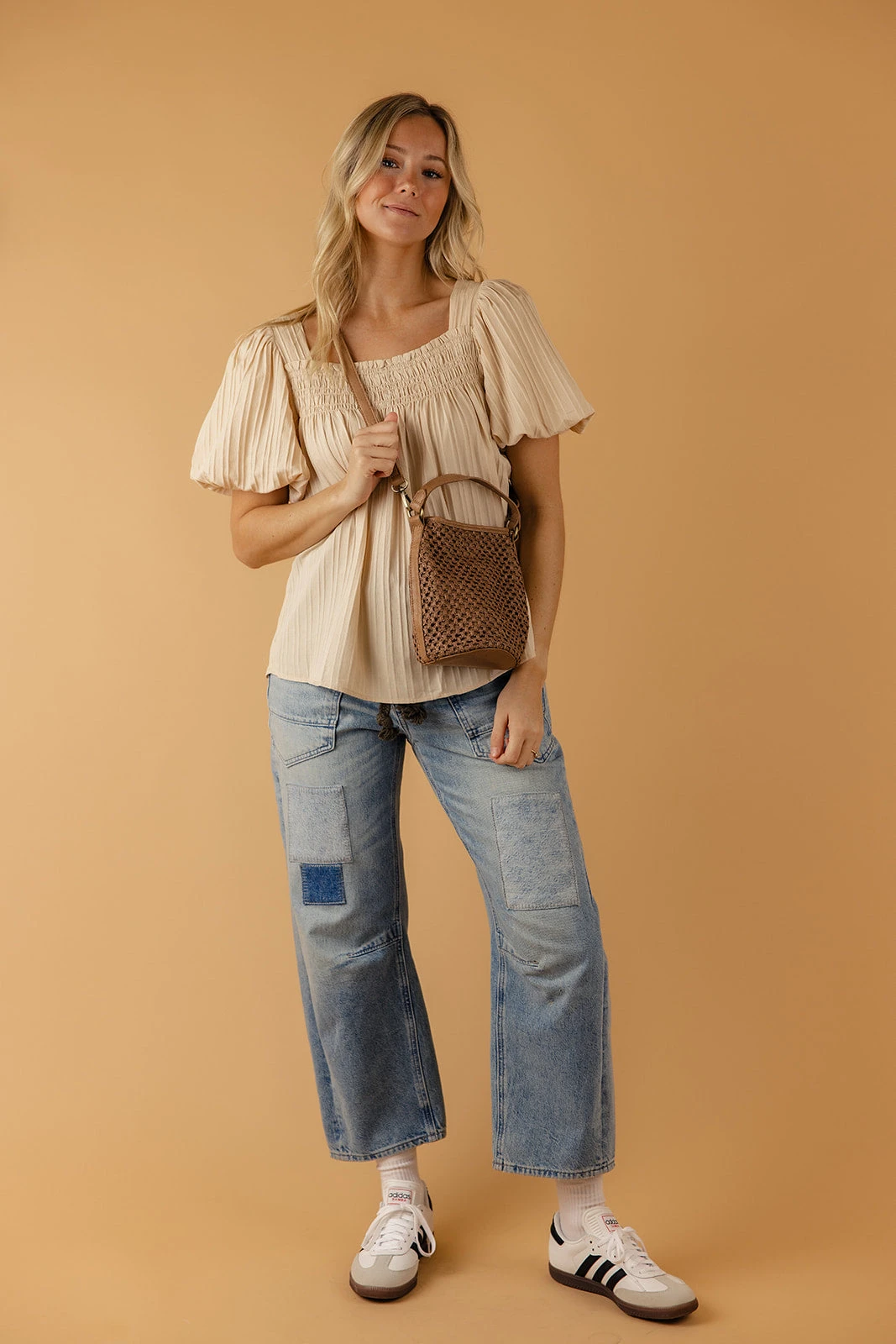 Woven Straw Bucket Bag - Kaia Crossbody with Adjustable Strap 7 Woven Straw Bucket Bag - Kaia Crossbody with Adjustable Strap - Image 5