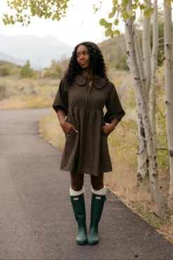 Primrose Collared Relaxed Fit Dress with Pockets