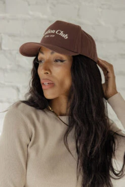 Vacation Club Embroidered Canvas Trucker Hat with Breathable Mesh -ROOLEE FASHION SHOP 7W4A0231 2fd3f558 695f 47f2 913e fd449f6a2d14