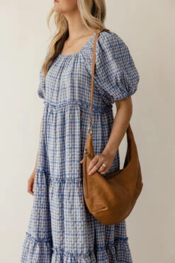 Slouchy Crescent Shoulder Crossbody Bag with Adjustable Straps -ROOLEE FASHION SHOP 7W4A0266