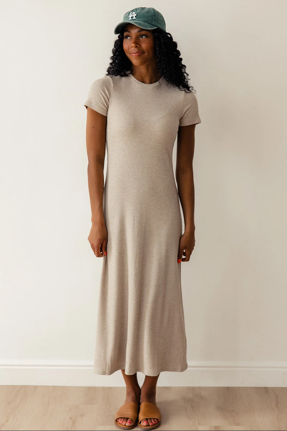 Ribbed Bodycon Midi Dress - Soft Stretchy Everyday Casual Dress 3 Ribbed Bodycon Midi Dress - Soft Stretchy Everyday Casual Dress