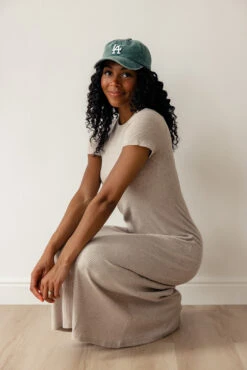 Ribbed Bodycon Midi Dress - Soft Stretchy Everyday Casual Dress 11 Ribbed Bodycon Midi Dress - Soft Stretchy Everyday Casual Dress -ROOLEE FASHION SHOP 7W4A0300