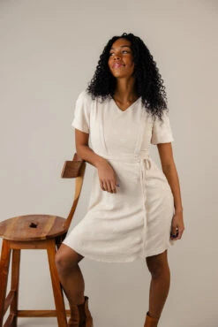Nursing Friendly V-Neck Dress with Pockets - Alyssa Embossed 17 Nursing Friendly V-Neck Dress with Pockets - Alyssa Embossed -ROOLEE FASHION SHOP 7W4A0439 ee4ff069 8fe8 4f99 aade 3f18f2463166