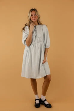 Pouring Rain Tie Dress -ROOLEE FASHION SHOP 7W4A0484