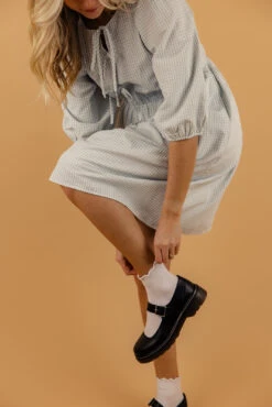 Pouring Rain Tie Dress -ROOLEE FASHION SHOP 7W4A0485