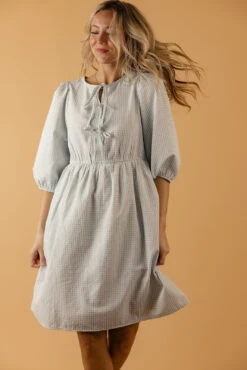 Pouring Rain Tie Dress -ROOLEE FASHION SHOP 7W4A0509